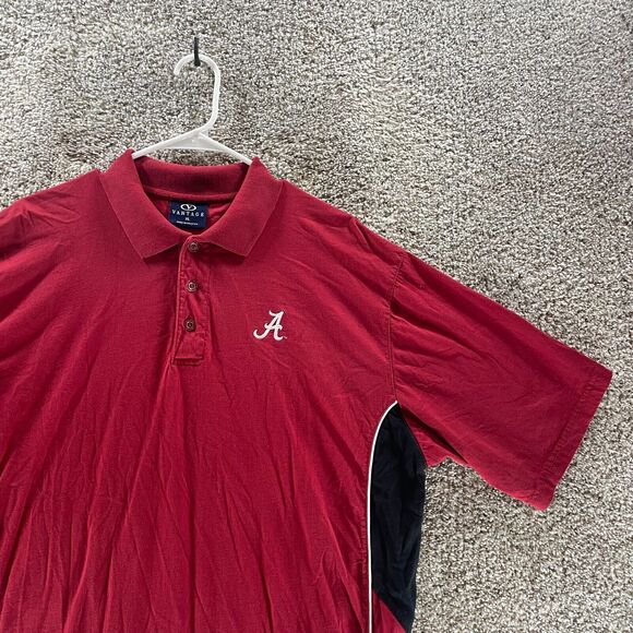 Vintage Alabama Crimson Tide Polo Shirt Mens Extra Large Red NCAA Football Y2K - Picture 4 of 12
